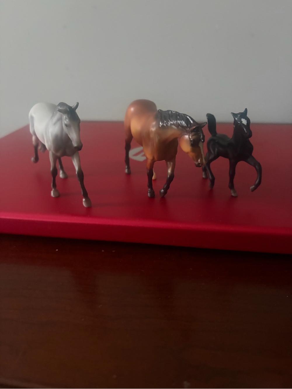 3 Small Breyer Horse Figurine Set